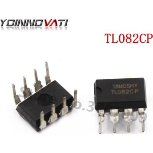 10PCS/lot TL082CP DIP-8 TL082 TL082CN Operational amplifier op amp JFET Input Low Noise
