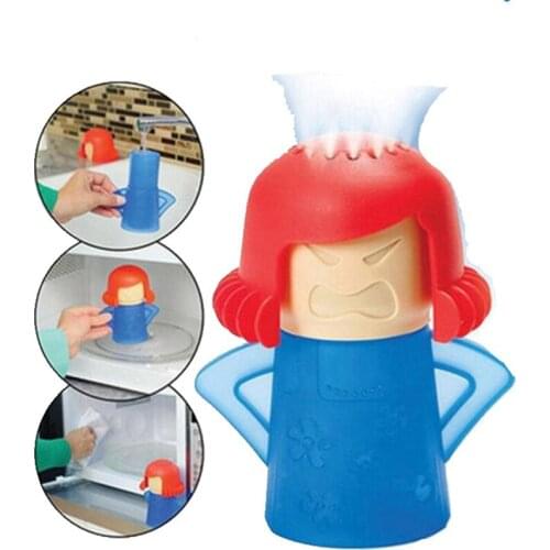 1PC Funny Microwave Oven Steam Cleaner Volcano Kitchen Cleaning Tools Mama Microwave Cleaner Easily Kitchen Appliances Oven