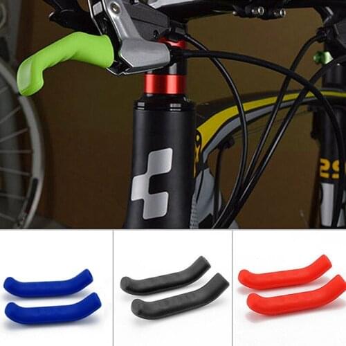 2PCS Bicycle Brake Handle Protection Cover Silicone Anti Slip Sleeve Cover Universal Type Brake Lever Protection Cover Cycling
