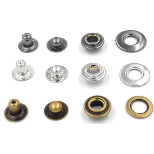 20sets/iot New copper material button. EU environmental non-toxic buttons. Brass rivet. Down button. Metal eyelets