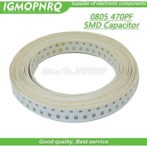 200pcs 470pF X7R precision 10% 50V 0603 470P 471 SMD Thick Film Chip Multilayer Ceramic Capacitor
