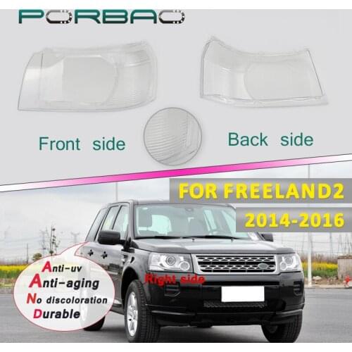 4 Doors Headlight clear Lens Cover for Freelander 2 Car Transparent 08-12 Headlamp Lampshade headlight shell Replacement DIY