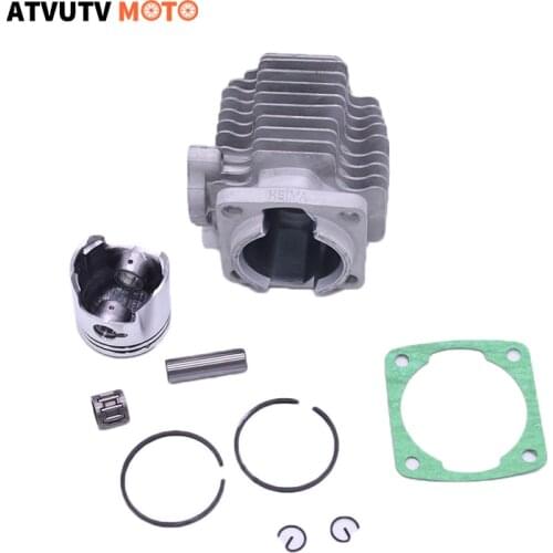 49CC (44-6) 47CC (40-6) Engine Cylinder Head With Piston Pin Full Kit For 2 Stroke Mini Dirt Bike ATV Quad Pocket Bike 40mm 44mm