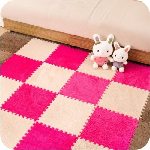 8pcs Puzzle Carpet Living Room bedroom Children Kids Soft Carpet Magic Patchwork Jigsaw Splice Heads Climbing Baby Mat 30*30cm