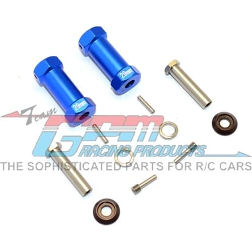 GPM ALUMINIUM WHEEL HEX ADAPTERS 29MM WIDTH (USE FOR 4MM THREAD WHEEL SHAFT & 5MM HOLE WHEEL) For AXIAL RR10 BOMBER RC Upgrade