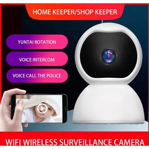 1080P Wireless Network Camera Wifi 360° Viewing Angle Mobile Surveillance Alarm Mini Pet Video Surveillance Camera Smart Home