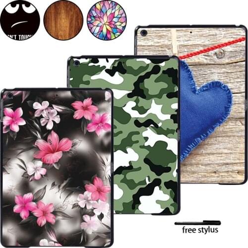 Drop Resistance Multicolor Tablet Case Fit Apple IPad / Mini / Air / Pro Tablet Plastic Hard Protective Case Cover + Stylus