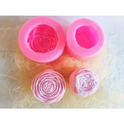 Rose Flower soap mold peony flower Soap Mold Candle Mold 2 size Choose DIY Handmade Party Favors Wedding Favors
