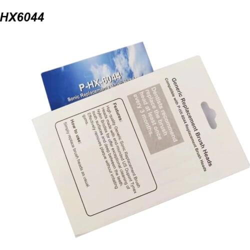 HX6044 ToothBrush Heads for children kids over 7 years old For PH Soni care Flex Care Diamond Clean