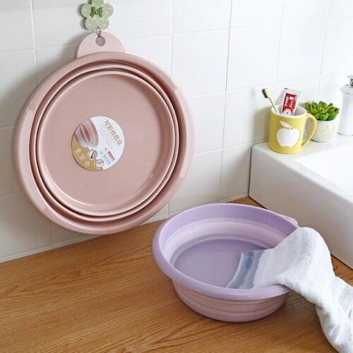 IMucci Portable Folding Washbasin Camping Washbasin Folding Basin Silicone Washbasin Foldable Fishing Car Wash Cleaning Basin
