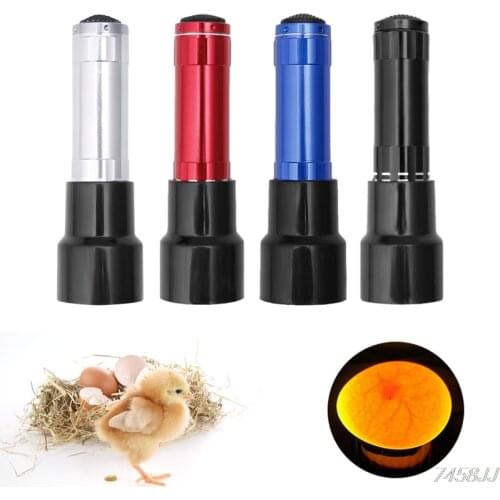 1 Pcs Incubator Eggtester Egg Candling Lamp 9 LED Super Cold Incubation Equipment Chicken Tool G03 Drop ship