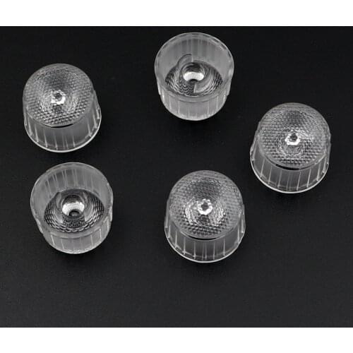 10pcs 20MM Integrated Waterproof Lens With Bracket PMMA LED Lens Reflector Collimator for 1W 3W 5W LED Diode Chip Light Lamp