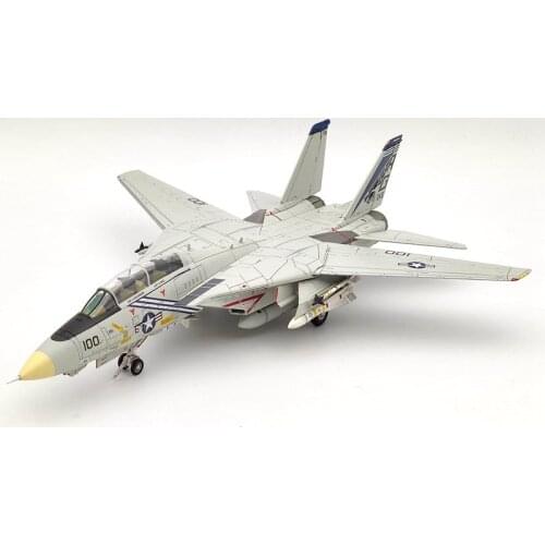 CW 1/72 For F-14A TOMCAT VF-143 Pukin Dogs AG100 USS Diecast Aircraft Models Collection Gift
