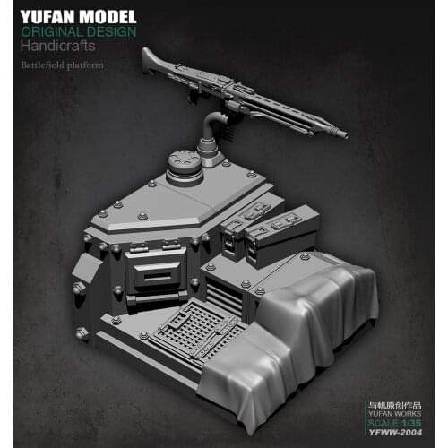 YuFan Model and sail original 1/35 armor base with resin soldier YFWW-2004 KNL Hobby