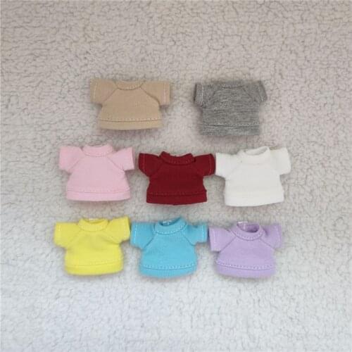 New bo11 Clothes bjd Doll Clothes Short Sleeve Hoodie T-shirt for ob11,obitsu11,Molly, 1/12bjd doll clothes accessories for doll