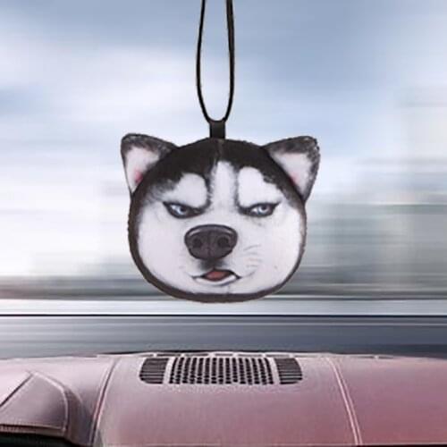 2020 New Huskie Toys Car Hanging Pendants Car Ornament Cute Puppy Figures Car Interior Decor Aroma Auto Fragrances Car Accessory