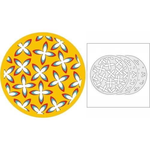 New 2021 Layering Leafy Circle Doily Metal Cutting Dies for DIY Scrapbooking and Card Making Decorative Embossing Craft No Stamp