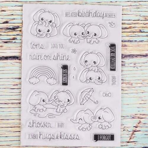 Hugs and kisses transparent clear stamp for DIY Scrapbooking/Card Making/Kids Christmas Fun Decoration Supplies