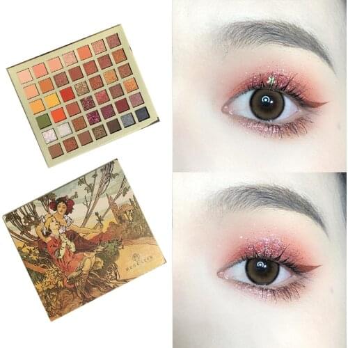 42 Colors Oil Painting Eyeshadow Palette Glitter Shimmer Eye Shadow Powder Matte Glitter Eyeshadow Palette Cosmetic Makeup TSLM1