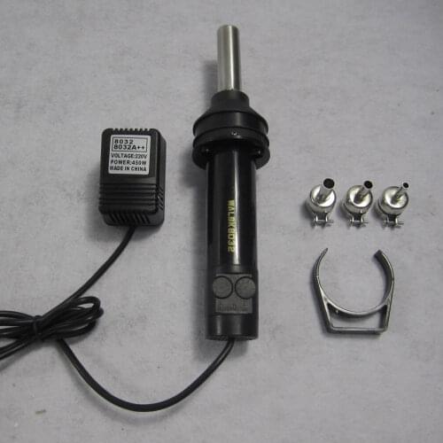 Portable Removable BGA Rework Solder Hot Air Gun WALBK8032 for bga soldering station