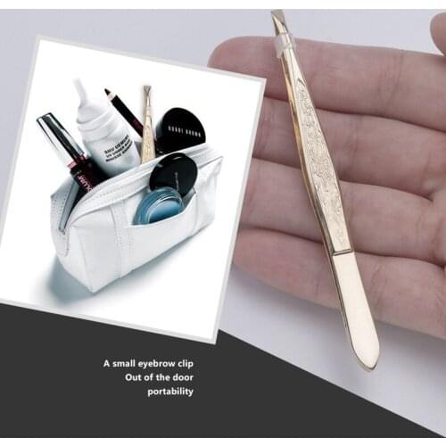 Makeup Professional Eyelash Tweezers Stainless Steel Eyebrow Clip 3D Volume Eyelash Extension Tweezer Makeup Tools