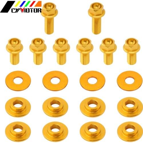 Motorcycle Radiator Shrouds Screw Bolt For SUZUKI RMZ450 2008 -2012 2013 2014 2015 2016 2014 RMZ250 RMZ 250 450 10-17