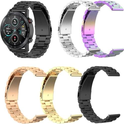 Stainless Steel Watchband Strap Belt Smart Watch Bracelet Strap Universal for Huawei Honor Magic Watch 2/Magic Watch/Honor Dream