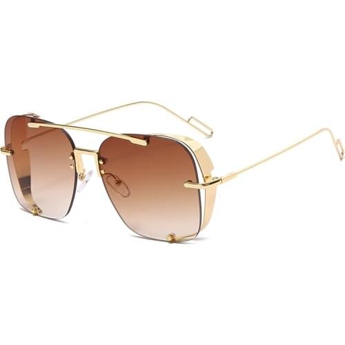 Steampunk Sunglasses Brand Design Women Men Vintage Retro Metal Punk Sun Glasses UV400 Shades Eyewear Oculos Lunette De Soleil