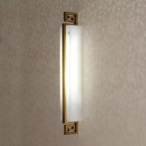 Modern Minimalist Led Wall Lamp Natural Marble Nordic Retro Luxury Design Art Hotel Bedroom Bedside Decorative Lighting