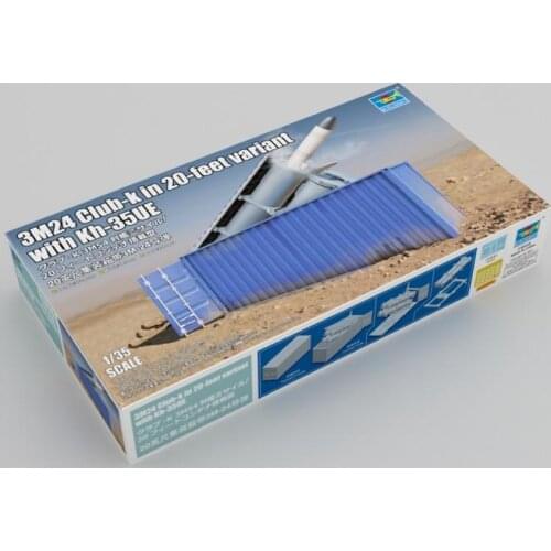 TRUMPETER 01076 1:35 Scale 3M24 Club-k in 20-feet variant with Kh-35UE Model Kit