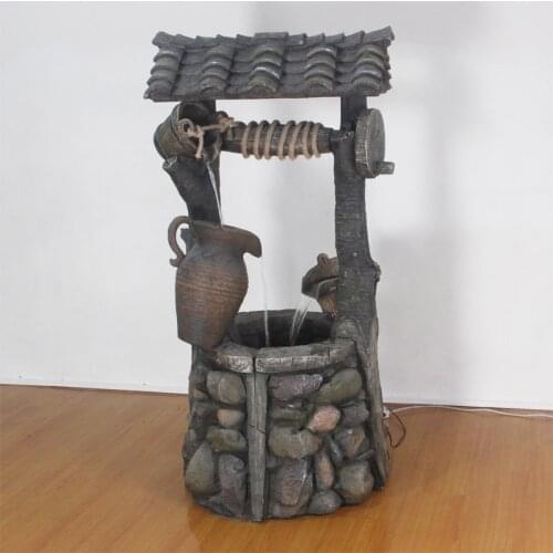 Large floor ancient rockery Waterscape fountain water garden romantic decoration indoor pond balcony bonsai humidifier