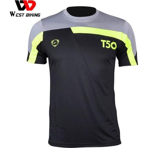 WEST BIKING Bicycle Jersey Mens t-shirt Quick Dry Breathable T-shirts Men Jersey Running Shirt Soccer Jerseys Bicycle Jersey
