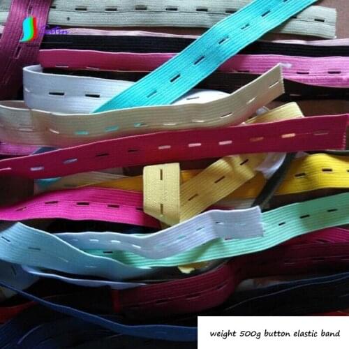 Weight 500G Colorful Adjustable Maternity Dress Childrens Clothing Sew Diy Decoration Buttonhole Elastic Tape A0569L