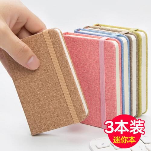 A7 notebook portable pocket notebook mini portable business notebook stationery thick notebook female small notebook agenda 2021