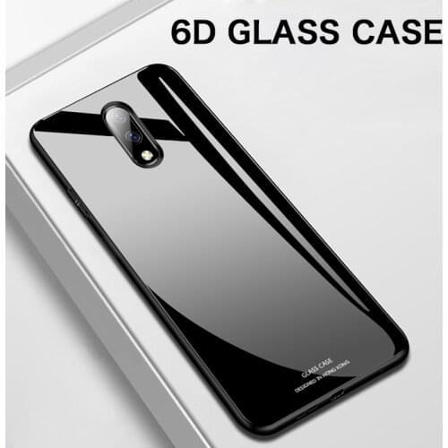 Luxury Mirror Tempered Glass Phone Case For Oneplus 7T 7 Pro 6 6T 5 5T Silicone Protection Cover For Oneplus 7 6 5 T Coque Funda
