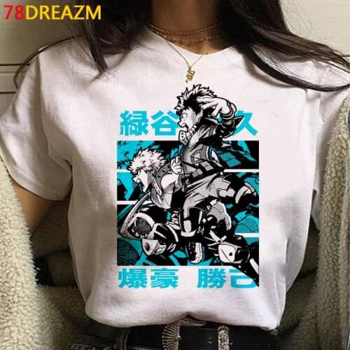 My Hero Academia Boku No Hero Academia summer top female ulzzang harajuku plus size vintage t-shirt summer top harajuku kawaii