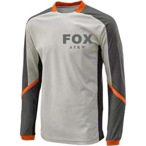 2021 Cycling Downhill Jersey Maillot Mtb aykwFox Jersey Cycling Enduro Men Ciclismo Long Sleeve Shirts Camiseta Motocross Vtt