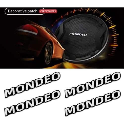 4pcs car audio decorate 3D Aluminum Badge Emblem Sticker For Ford Mondeo mk3 mk4 mk5 Car Styling