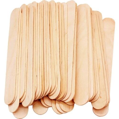 50pc/lot Disposable Waxing Wooden Tongue Depressor Body Hair Removal Stick Tongue Depressor Waxing Spatulas Hair Removal Tools