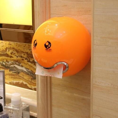 ABS Plastic Roll Paper Holder A Variety Of Colors Creative Roll Tissue Box for Bathroom Hotel Toilet Paper Holder WJ901