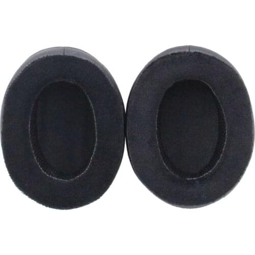 1 Pc Hybrid Memory Foam Earpad - Black PU/Velour - Suitable For Large Over Brainwavz HM5 The Ear Headphones