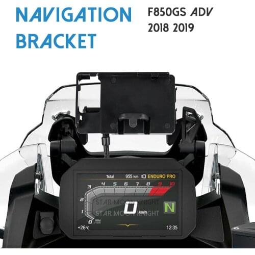 Motorcycle GPS/SMART PHONE Navigation GPS Plate Bracket Adapt Holder For BMW F850GS ADV F 850 GS Adventure F850 GS 2018 2019