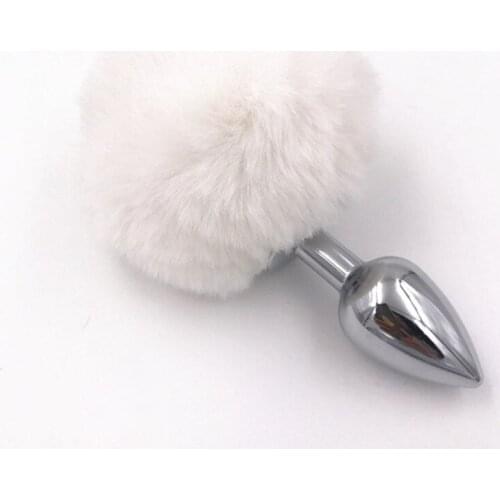 Rabbit Girl Tail Sex Toys Silicone Plush Anal plug Cosplay Cute Tail Anal Erotic Toy For Couples Man Women Gay Size Small