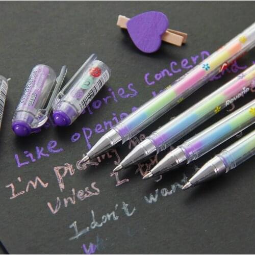 1Pc Cute Design Ink 6 Colors Highlighter Pen Marker Stationery Point Pen Colorful Stationery Writing Supply Girls Painting Pens