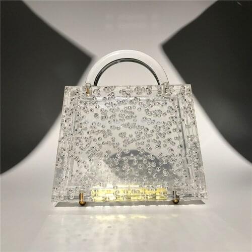OC4225 High Quality Clear Acrylic Purse For Lady Party Clutch Evening Bag Wholesale