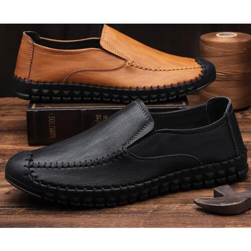 Para causal leather for de leisure casuales sapato hombre shoes mens flat black sale fashion male casual hot man Mens 2020 shoe