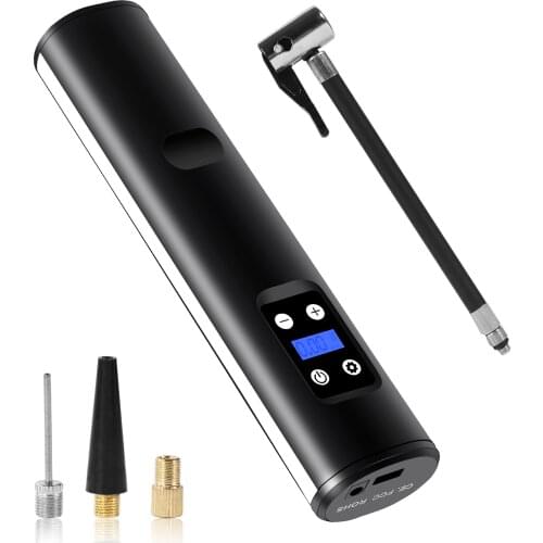 Rechargeable Car Portable Exhaust System Smoke Air Bike Carl Compressor Pump Mini Electric ABS Tire Black USB Inflator pumbs