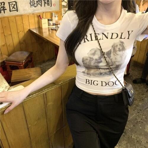 Hot girl T-shirt female summer 2021 new sweet and spicy style pure desire short tight white short-sleeved top Female clothing