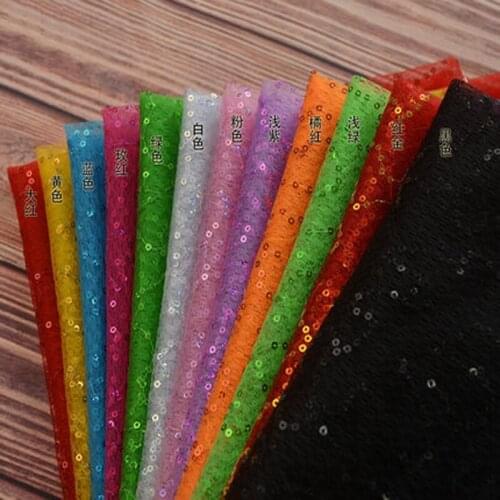 Stage decoration fabric sequin poly shiny mesh fabric wedding party decoration fabric DIY cosplay Dress 1M/lot