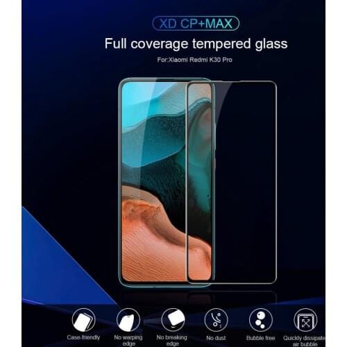 Glass For Xiaomi Redmi K30 Pro Screen Protector NILLKIN XD CP+MAX Arc Curve Full Cover Glass For Poco F2 Pro K30 5G